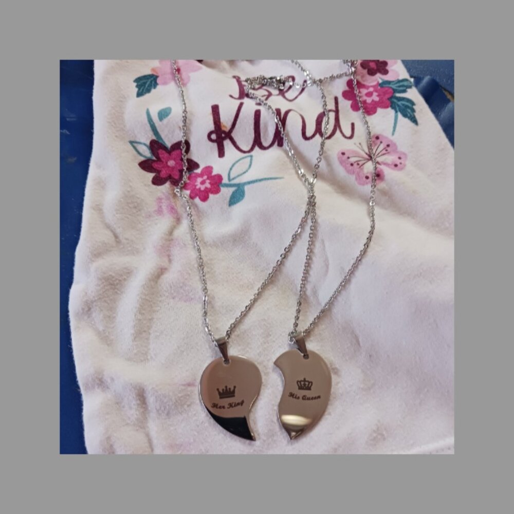 His queen/ Her king Necklaces